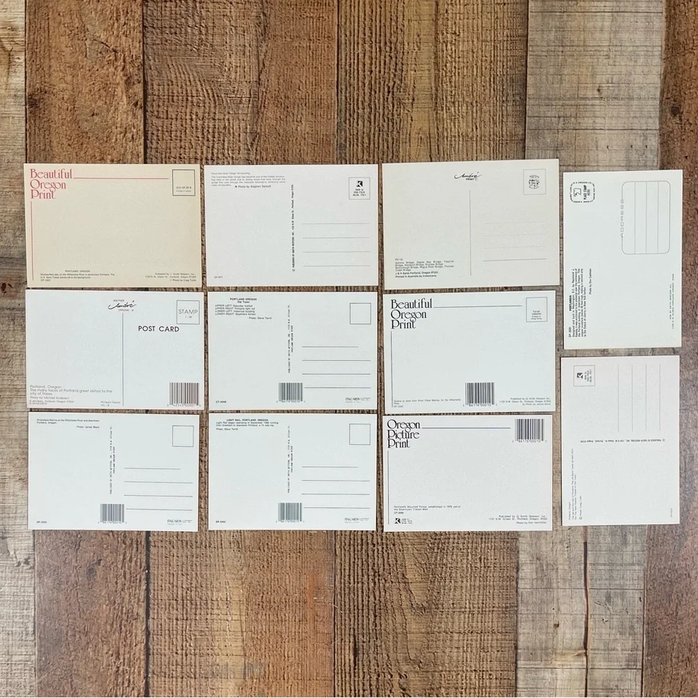 Vintage Oregon 80's Postcard Bundle Pack Downtown Architecture